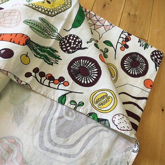 IKEA Paulin Machado Colourful Veggies 2014 Large Fabric Material Panel - Picture 2 of 14